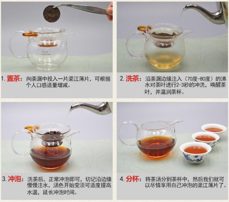 渠江薄片（钱币茶、张良薄片）(图1)
